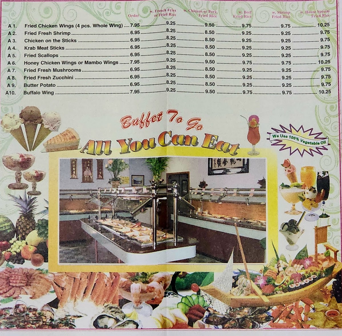 Jin Jin Chinese Restaurant Menu - Image 1